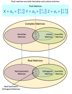 Pauli Metrices are both Hermitian and unitary matrices